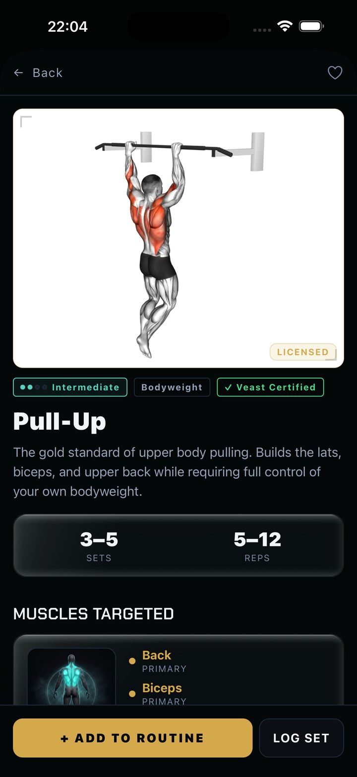 A screen from the Veast app, chapter 02