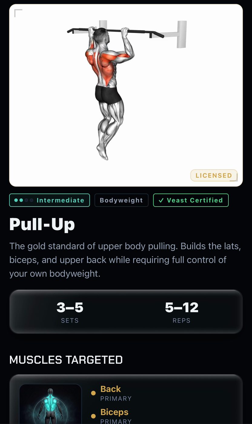 A screen from the Veast app, chapter 05