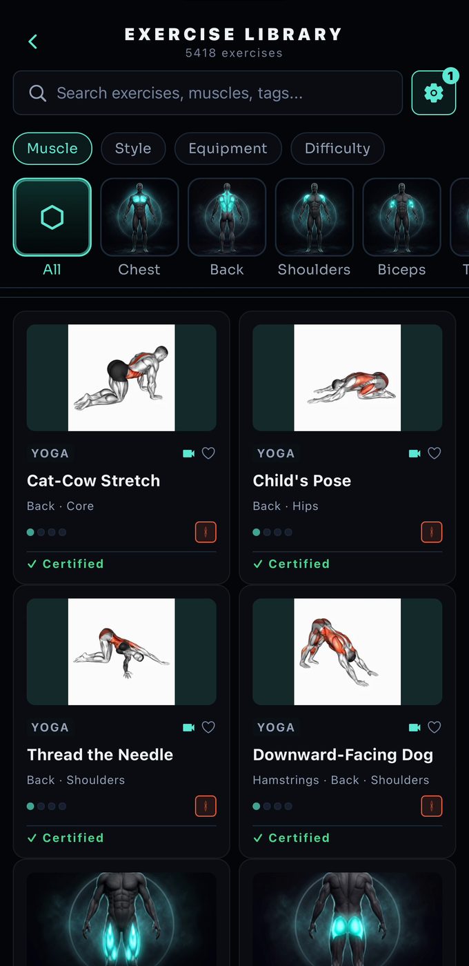 A screen from the Veast app, chapter 05