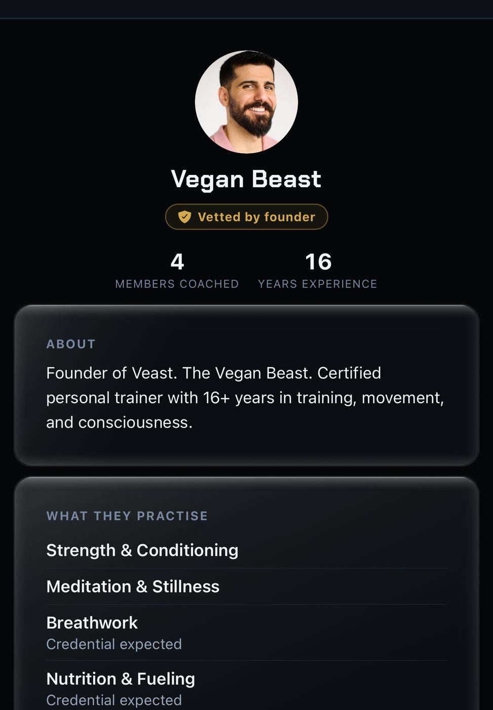 A screen from the Veast app, chapter 12